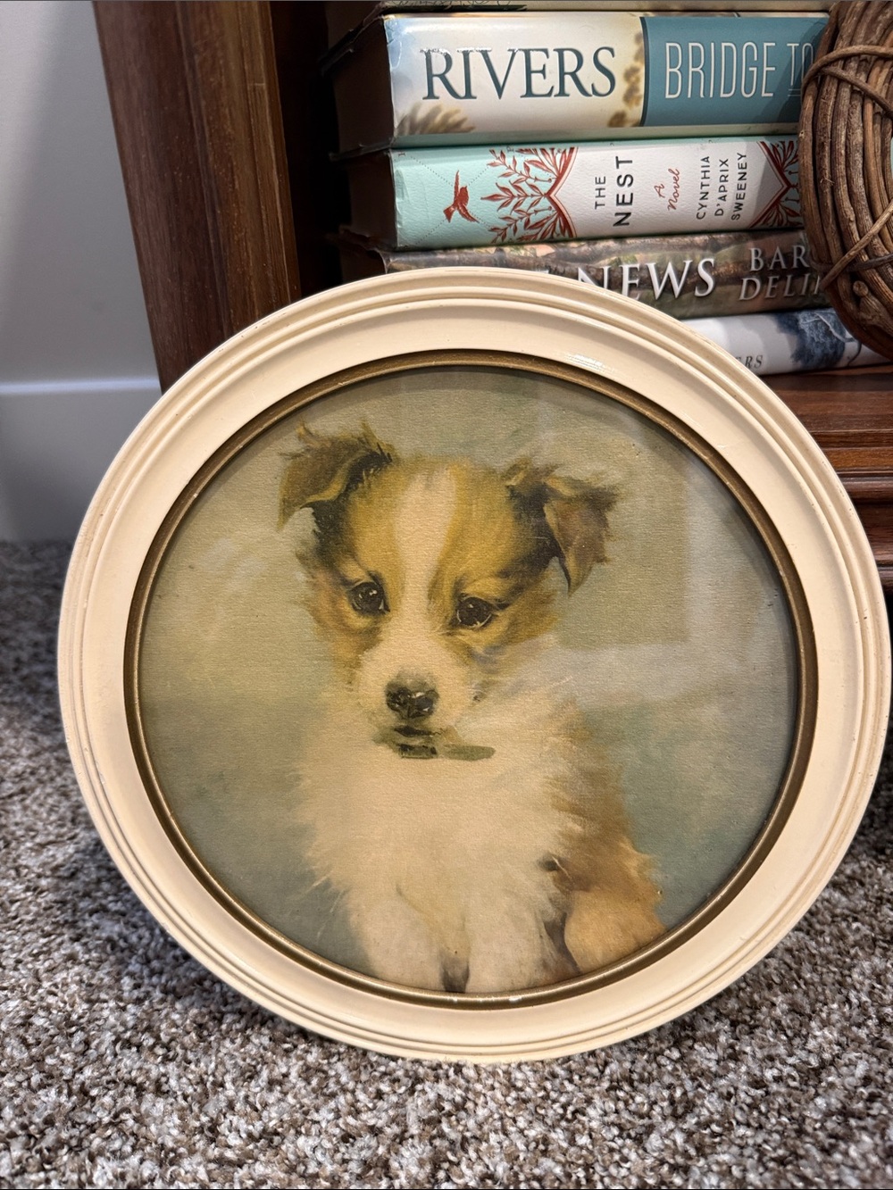 Dennisted Signed Round Frame Backing Stamp